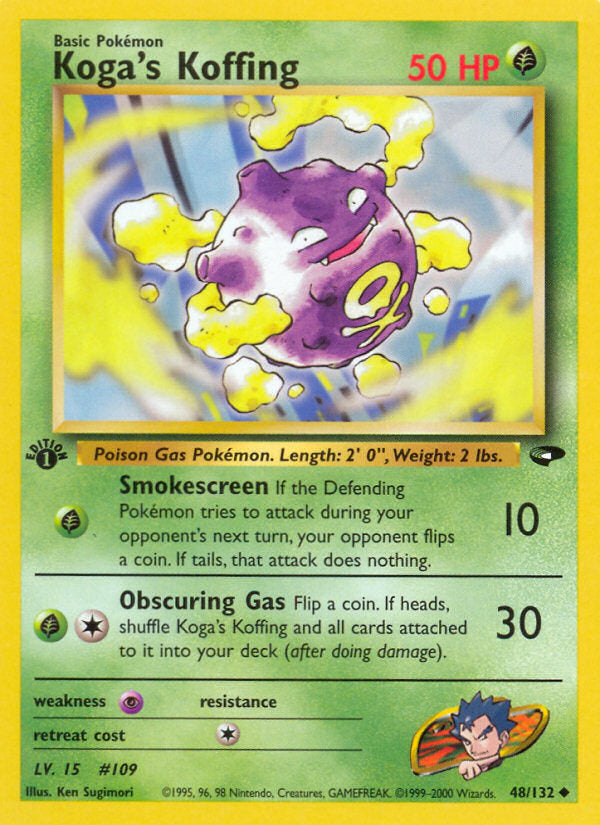 Gym Challenge Koga's Koffing #48/132 first edition